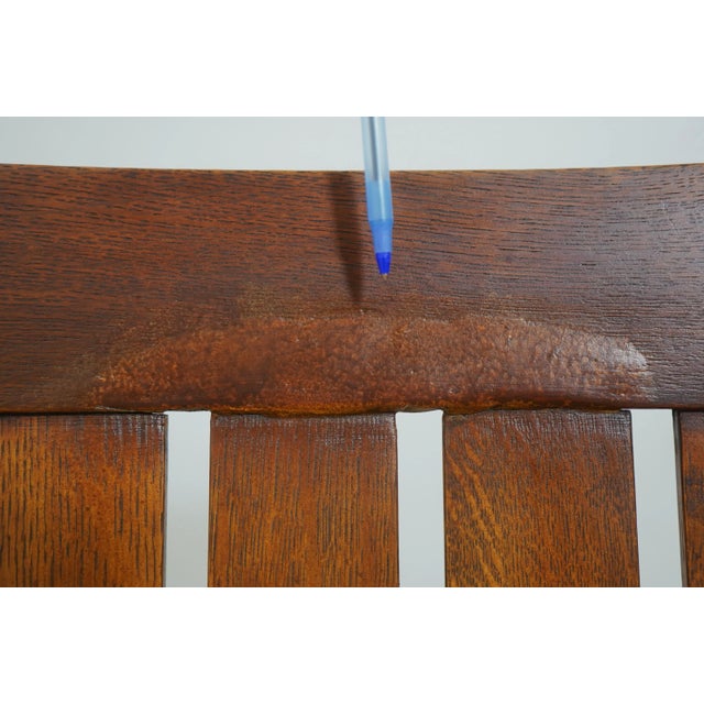 Gustav Stickley Mission Oak Armchair For Sale - Image 16 of 18