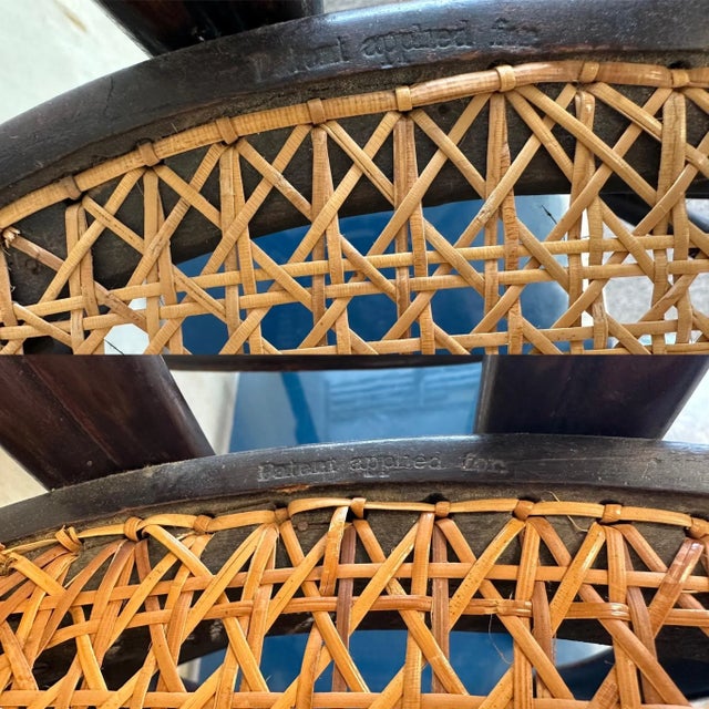 Pair Pre-1920 Thonet Bentwood and Cane Dining Chairs With Loop Shaped Leg Braces For Sale - Image 9 of 12