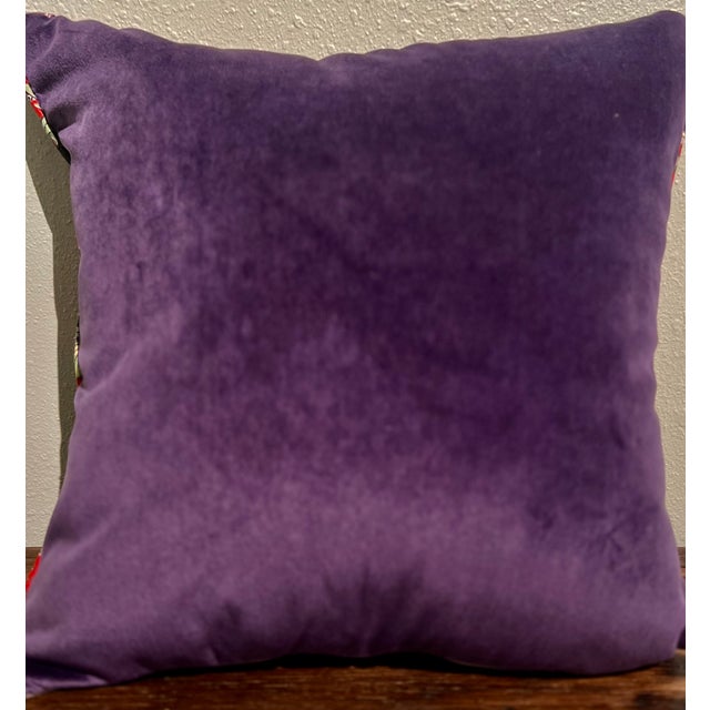 Chinoiserie Orange Print Chinoiserie Pillow Cover | 18x18 For Sale - Image 3 of 5