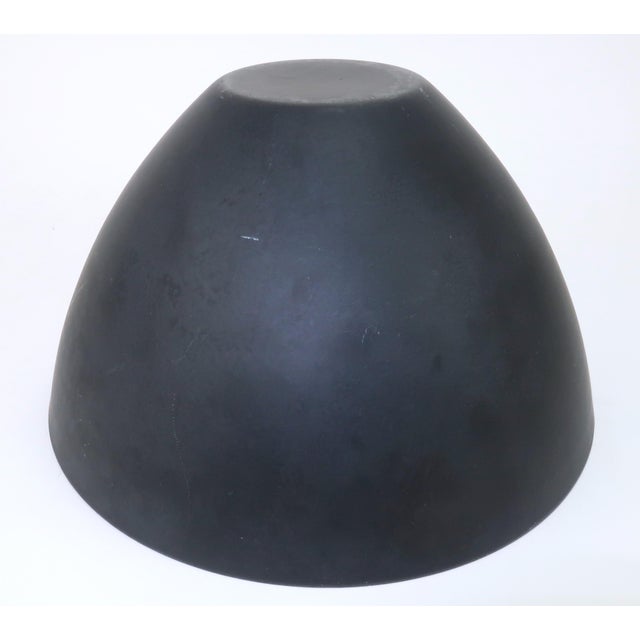 Krenit Large Blue Enamel Danish Modern Bowl by Herbert Krenchel, 1960's For Sale In Atlanta - Image 6 of 11