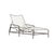Brown Jordan Kantan Aluminum Suncloth Chaise Lounge, Mica frame with White fabric For Sale - Image 12 of 12