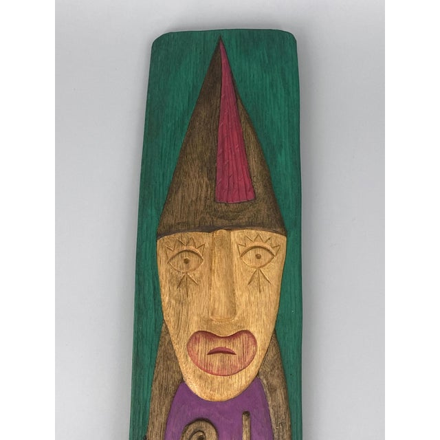 Blue Henryk Zegadlo, Violinist with Blue Violin, 1980s, Wood For Sale - Image 8 of 13