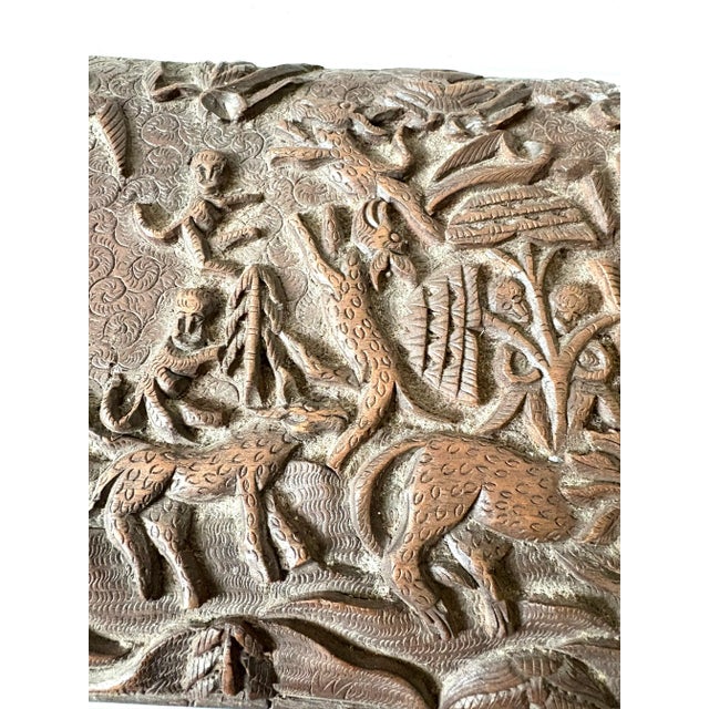 Early 20th Century Antique Can Carved Jewelry or Trinket Box For Sale - Image 5 of 6