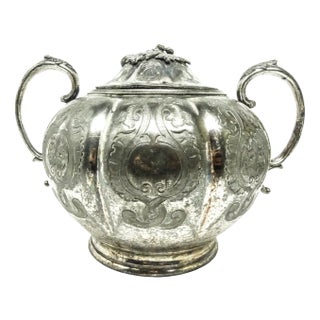 French Art Nouveau Sugar Bowl from Armand Frenais, Early 20th Century For Sale