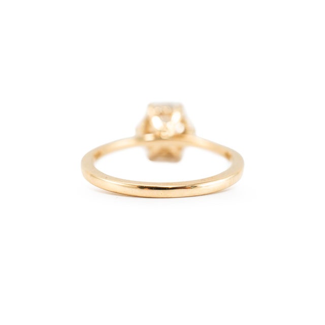 Gold 14k Yellow Gold 1.58ctw Lab Grown Round Diamond Hidden Halo Engagement Ring, Size 5.5 For Sale - Image 8 of 10