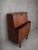 Details Mid century bureau cabinet Walnut and teak construction Drop-front writing desk Fitted interior with pigeonhole...