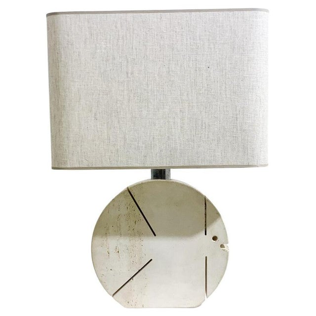 1970s Travertine Fish Table Lamp by Fratelli Mannelli, Italy, 1970s For Sale - Image 5 of 5