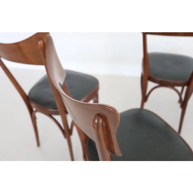 Midcentury Modern Italian Dining Chairs, 1950s, Set of 6 For Sale - Image 4 of 18