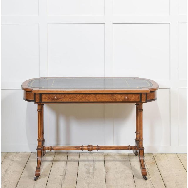 19th Century Walnut Writing Table For Sale - Image 14 of 14