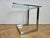 Mid-Century Cantilevered Glass & Chrome Side Coffee Table Gebra, 1980s For Sale - Image 4 of 17