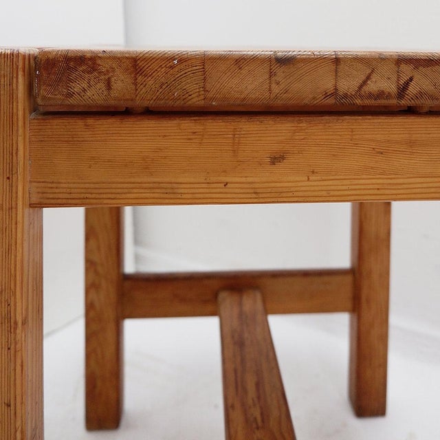 Mid-Century Modern Brutalist Hongisto Stool by Ilmari Tapiovaara for Laukaan Puu, 1963 For Sale - Image 10 of 12