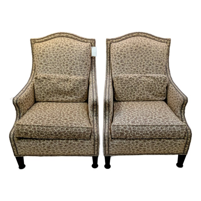 Late 20th Century Fairfield Pair of Lounge Chairs For Sale