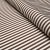 Contemporary Sample - Schumacher Brigitte Stripe Fabric in Brown For Sale - Image 3 of 3