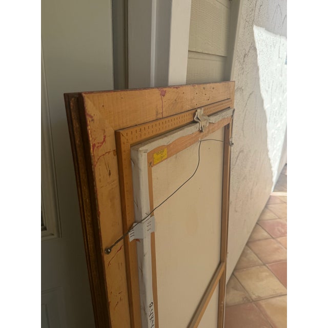 Textile 1973 Pascal Cucaro Large Circus Oil Painting For Sale - Image 7 of 12