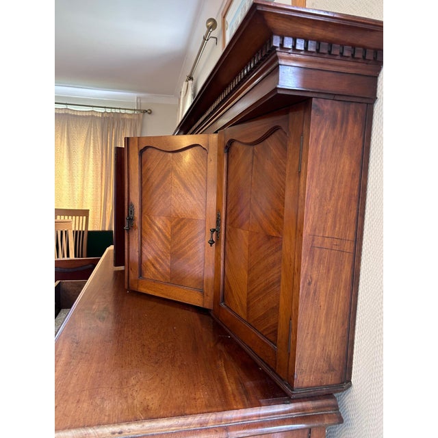 Antique French Walnut 2-Part Buffet with Sideboard, Early 20th Century For Sale - Image 15 of 16