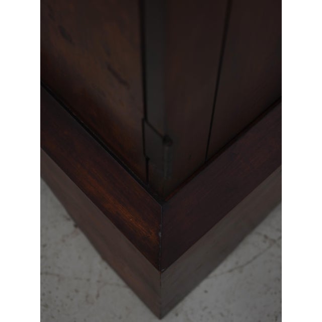 Brown Rom Weber Burl Elm Walnut Armoire Cabinet For Sale - Image 8 of 14