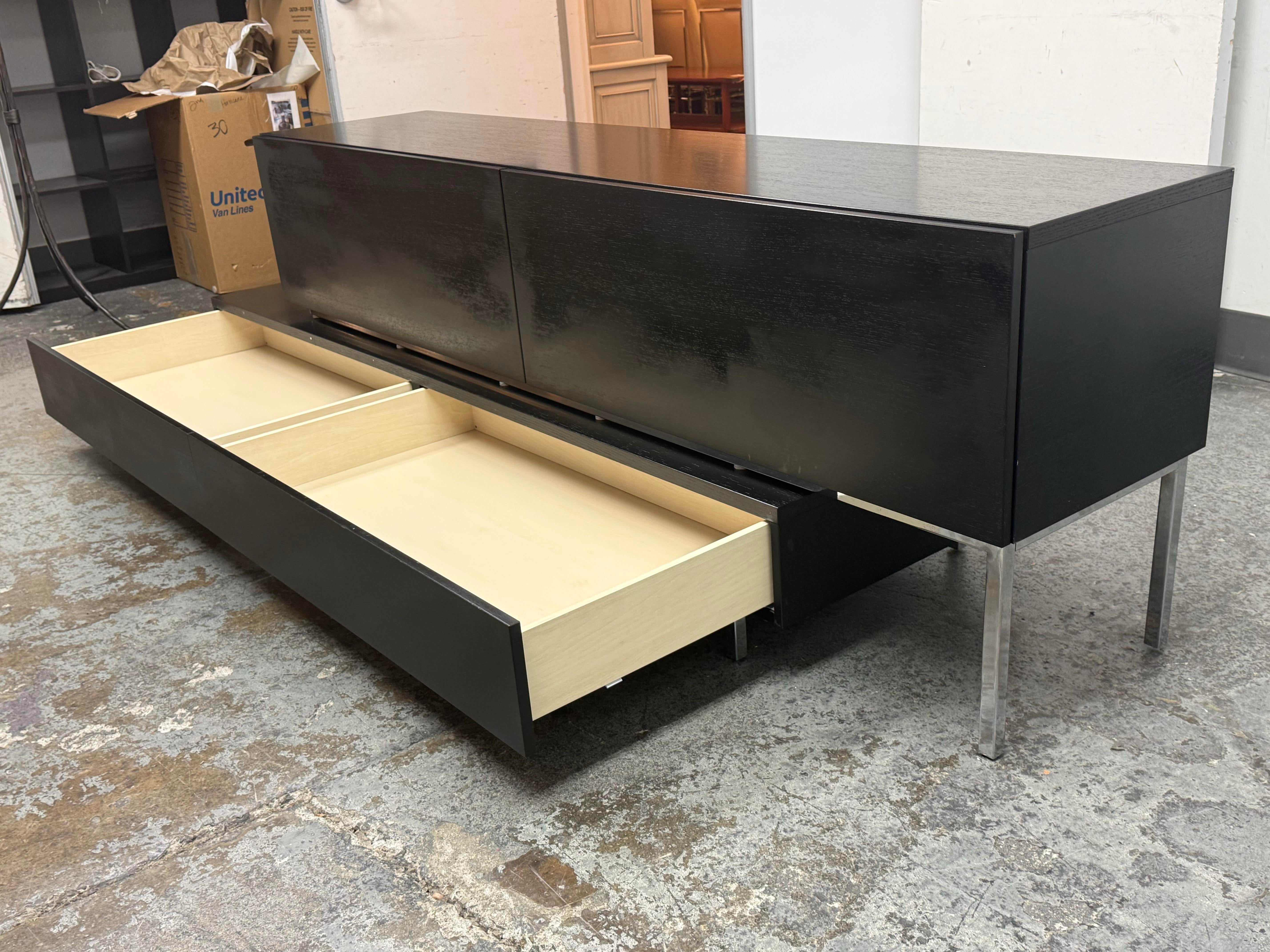 BoConcept Volani Two Piece Media Console + Wall Mounts | Chairish