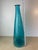 Vintage Hand-Blown Aqua Optic Swirl Art Glass Floor Bottle For Sale In Seattle - Image 6 of 8
