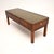 Vintage Military Campaign Style Coffee Table with Leather Top, 1950 For Sale - Image 4 of 11