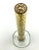 Bauhaus Tall Hand Blown Glass Gold Splattered Crackle Bud Vase For Sale - Image 3 of 9