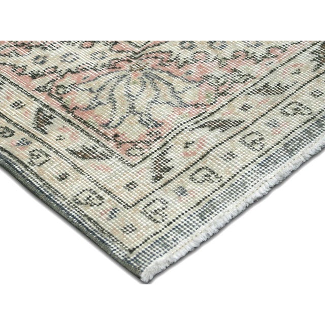 Transitional 1960s Turkish Oushak Rug For Sale - Image 3 of 7