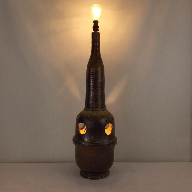 1970s Sandstone Lamp Base, 1970s For Sale - Image 5 of 6