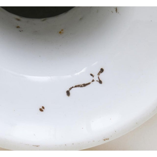 A Pair of 19th Century French Empire Vases Old Paris Porcelain Gilt Ground Pastoral and Figural Mant For Sale - Image 9 of 12