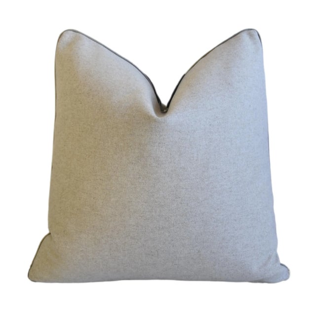 Designer Jim Thompson Caravan Ikat Erawan Feather/Down Pillow 21" Square For Sale In Los Angeles - Image 6 of 7