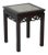 Late 20th Century Black Wood Stool For Sale