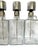 Transparent Vintage Mid-Century Etched Glass & Chrome Liquor Dispenser Bar Bottles — Set of 6 For Sale - Image 8 of 13