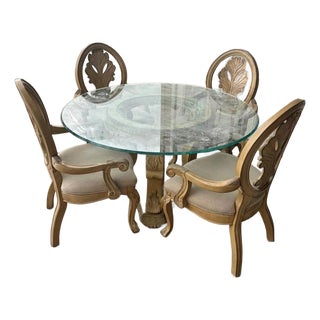 Vintage Italian Renaissance 5pc Dining Set For Sale