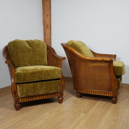Wood Vintage Beregére Chairs, 1940s, Set of 2 For Sale - Image 7 of 9