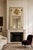 Wood Monumental Newel French Louis XVI Style Painted & Gilt Trumeau Mirror With Musical Trophy Crest For Sale - Image 7 of 9