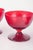 Ruby-Red Dessert Glasses by Monica Bratt for Reijmyre Glasbruk, 1950s, Set of 3 For Sale - Image 3 of 5