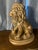 Late 20th Century Vintage Classical Style Gold Gilt Lion Sculpture – Resin For Sale - Image 5 of 11
