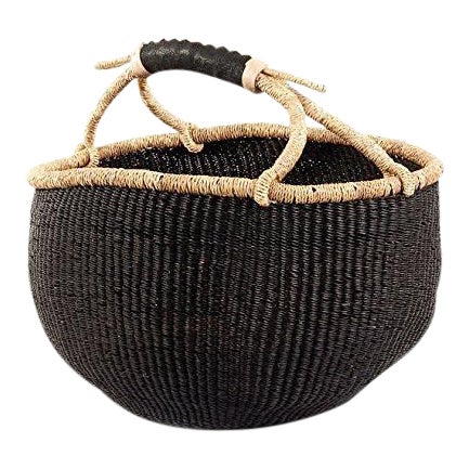 Black African Market Basket For Sale