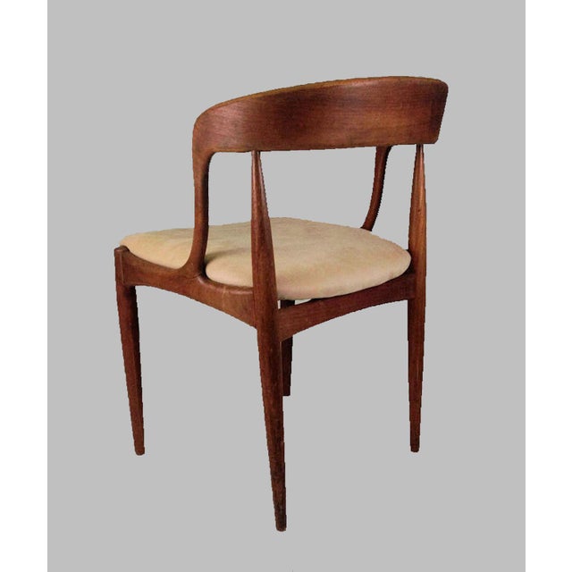 Teak Dining Chairs by Johannes Andersen for Uldum Møbelfabrik, Restored with Customizable Reupholstery, 1960s, Set of 6 For Sale - Image 5 of 14