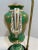 Green Antique Dresden Hand-Painted Lamps, a Pair For Sale - Image 8 of 12