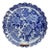 Antique Japanese Blue and White Imari Scalloped Edge Plate, 1900 For Sale