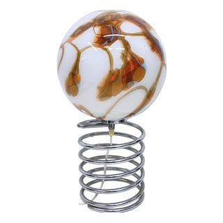 Vintage Spiral Table Lamp, 1970s For Sale