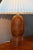 Brutalist Danish Hand-Carved Teak Table Lamp, 1960s For Sale - Image 6 of 11