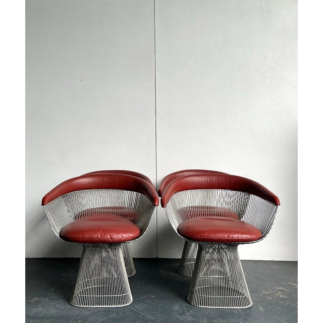 Vintage MCM Warren Platner for Knoll Chrome Dining Chairs - Set of 4 For Sale - Image 12 of 12