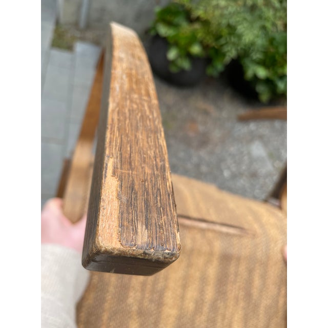 Tendo Mokko 1970s Mid-Century Japanese Vintage Tendo Mokko Heron Rocking Chair and Ottoman Set For Sale - Image 4 of 11