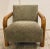 Modern Pale Sage Woven Balance Lounge Chairs Pair For Sale - Image 4 of 8