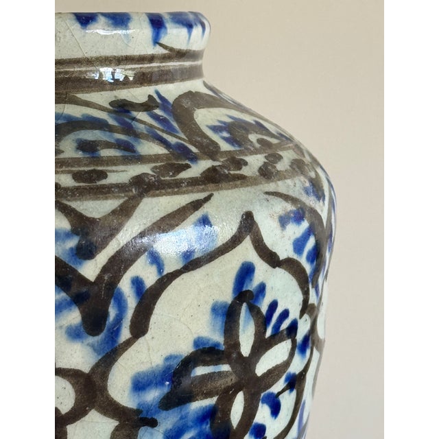 Ceramic Early 18th Century Persian Safavid Pottery Jar For Sale - Image 7 of 17