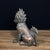 Chinese Bronze Qilin Statue - Chinese Mythical Beast Sculpture With Flame Mane For Sale - Image 3 of 9