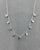 Metal 1.00 Ct Natural Emerald & Diamond Necklace For Sale - Image 7 of 9