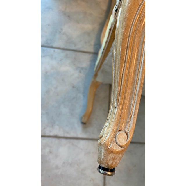 Vintage Beverly Interiors Coastal Shell Print Accent Chair For Sale - Image 15 of 17