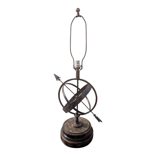 Bronze Frederick Cooper Zodiac Lamp For Sale