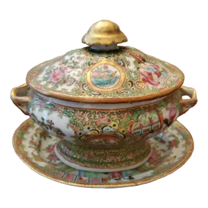 Antique Chinese Porcelain Covered Tureen
